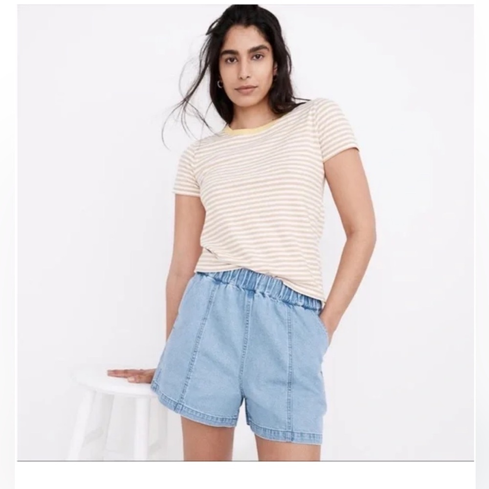 NWT Madewell pull on denim‎ shorts
